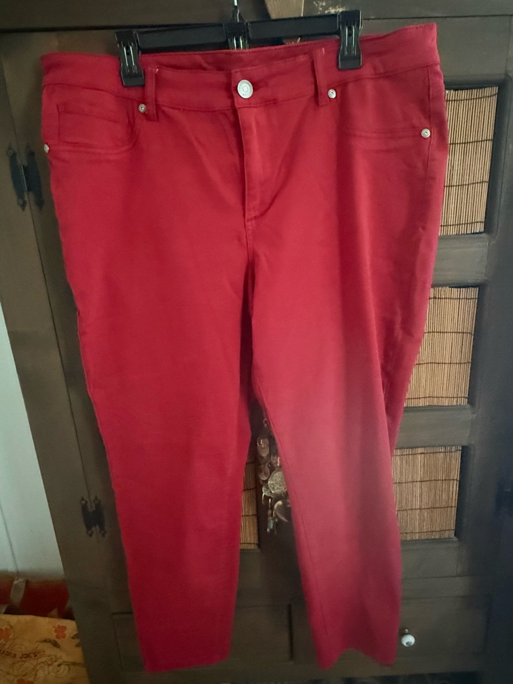 Women’s Red Flex Jeans - Classic Slim Fit